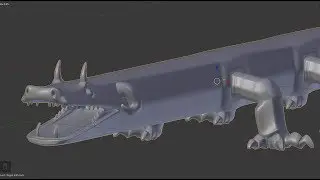 Behir Monster Modeling Tutorial for Blender 3D Pt.2 - Head and Neck