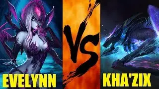 A PERFECT GAME TO CARRY FEEDERS!! Season 9 Master Evelynn VS Kha'Zix Jungle