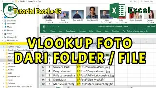 Learn Excel 45: Vlookup Images / Photos from Folder