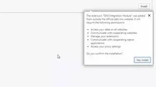 Integrated IDM Extension on Opera Browser