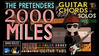 2000 MILES  Playing Along THE PRETENDERS - GUITAR CHORD TUTORIAL with LYRICS (unique)