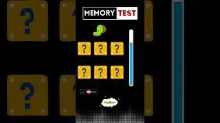 Memory Test #1 🧠🧩| How GOOD is your Memory? | Puzzle Game #shorts #riddles #quiz #puzzle #memorytest