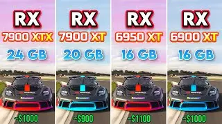 RX 7900 XTX vs 7900 XT vs 6950 XT vs 6900 XT - TESTED 10 GAMES