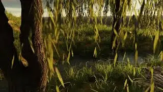 WIP, Willow Creek Scene, Blender 3.1, K-Cycles, DaVinci Resolve