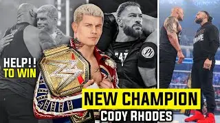 'New Champion Cody Rhodes😱' Top 5 POSSIBLE ENDING, Title Change, The Rock Help?
