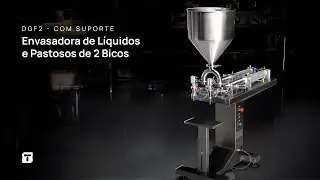 Envasadora de Líquidos e Pastosos de 2 bicos - Com suporte