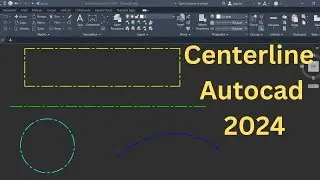 How to draw center line in AutoCAD | Center line in AutoCAD