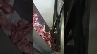 Линия загрузки мясных полуфабрикатов в мясорубку, от производителя.