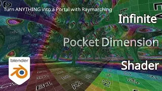 Infinite Tunnel entirely in Shader Nodes [Raymarching in Blender]