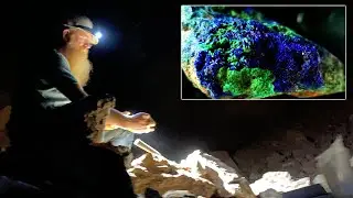 Inside in a Copper Mine.  Amazing Copper Ore!