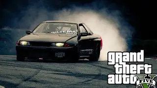 Drifting R32 Nissan Skyline In GTA 5 (without mods)