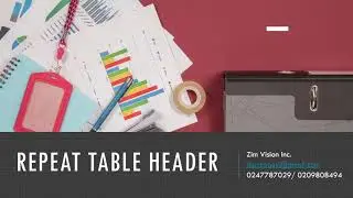 How to Repeat Table Header for a Selected Row: Microsoft Word Tutorial