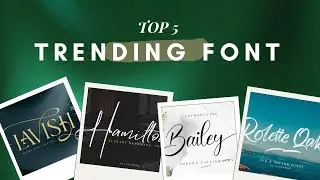 5 Premium Fonts Download | Trending Font for logo design | Pixellab Font Download