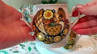 ❤️👍Полтавской фарфоровый завод👍❤️необыкновенно красивый сервиз под названием 
