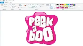 How to draw the Peekaboo Kidz logo using MS Paint | How to draw on your computer
