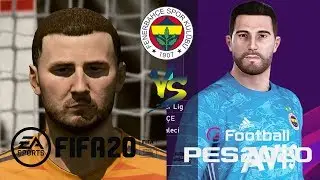 FIFA 20-PES 20 Fenerbahçe Oyuncu Yüzleri Karşılaştırması
