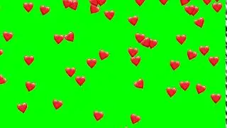 heart emoji 2d green screen 3