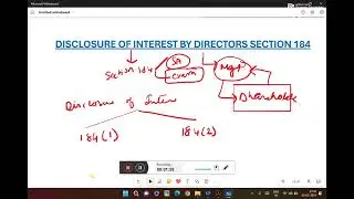 Disclosure of Interest by Directors | Section 184 of Companies Act |Quick Revision|CS Manisha Sharma