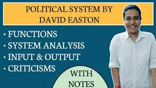 Political System by David Easton | System Analysis | Input Output Analysis in System Approach