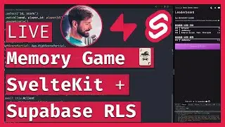 💾 SvelteKit + Supabase CRUD with RLS: Row-Level Security! 🔴 LIVE Coding & Chill 💌