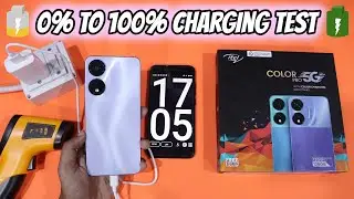 Itel Color Pro 5G Charging Test | 0% to 100% Charging Test with 18W Box Charger | HINDI |