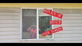 HOW TO REPLACE SCREEN THAT'S DAMAGED