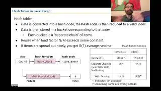 CS61B - Hashing 2 - Video 1 - Hash Table Recap, Default Hash Function