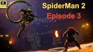 Marvel Spiderman2:Walkthrough Ep 3| Spiderman enters Hunter's Den| Scorpion killed by Hunter| PS5|4K