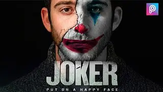 Joker Face 🔥 | How to make Joker face | PicsArt Editing Tutorial