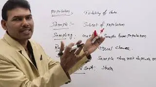 sampling distribution, population, types of samples etc 