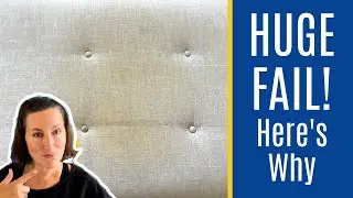 Cleaning Fail! What I Did Wrong Cleaning an Upholstered Headboard - Headboard Stains