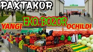 JIZZAX VILOYATI PAXTAKOR TUMANIDA YANGI BOZOR ISHGA TUSHDI SOTUVCHILAR FIKRI QANDAY?
