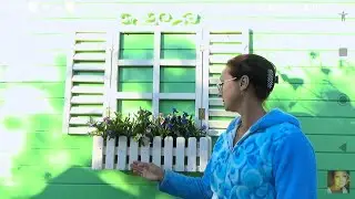 Украшение сарая. Фальш окно моими руками.