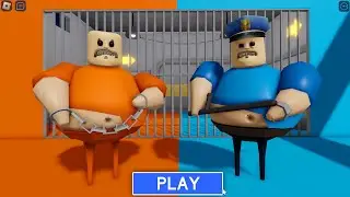 Prisoner BARRY vs Cop BARRY New Obby! Full Game Walkthrough 