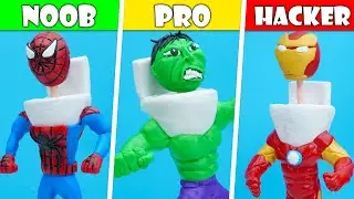 DIY Making SKIBIDI TOILET BOSS 🚽 Noob, Pro & HACKER Comparison Skibidi Toilet Episode 1