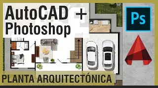 Presentación de planta arquitectónica | AutoCAD + Photoshop