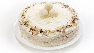 Raffaello Cake | Almond Raffaello Cake | Tasty Kitchen