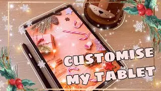 How I customise my tablet with Good Lock 🎄 Christmas Theme | Galaxy Tab S7 | Customise Android