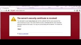 The server's security certificate is revoked! how to solve it