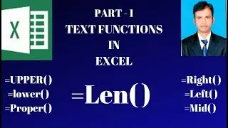 TEXT FUNCTIONS | PART - 1