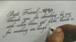 Beautiful calligraphy writing | neat handwriting with calligraphy pen