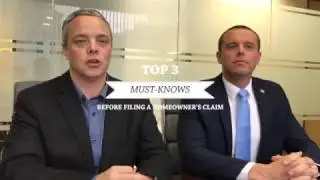 TOP 3 MUST-KNOWS Before You File a Homeowner's Claim Pt. II