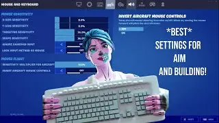 MY *NEW* Best SETTINGS for AIMBOT and BUILDING in Fortnite!