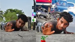 Bike accident photo editing tutorial in picsart/snapseed/Lightroom sad breakup