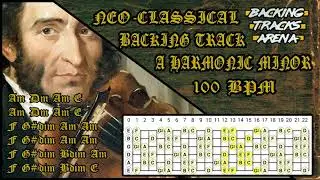 Neo-Classical Metal - Backing Track | A Harmonic Minor - 100 BPM