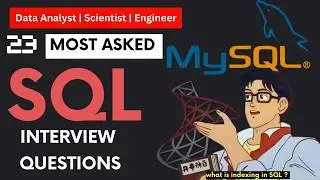 Top 24 SQL interview Questions  | PART 2 |  Data Science | Data Analyst Job| Most Asked SQL Question