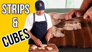How to Cut a Chicken Breast | Strips and Cubes