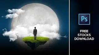 Photoshop Tutorial | Photo Manipulation - Big Moon