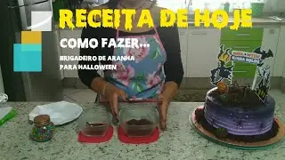 Brigadeiro de Aranha para Halloween