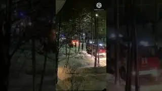 Пожар в Чернецком Чехов-7 Московская область